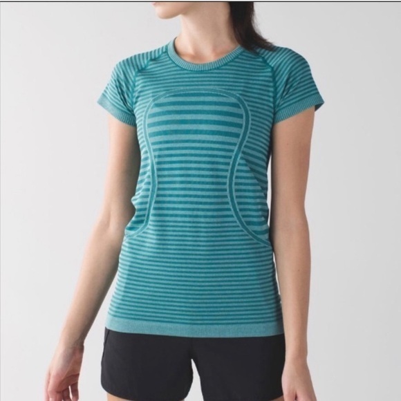 Lululemon Swiftly Tech Short Sleeve Crew
Heathered Forage Teal (Striped) 6 - Picture 1 of 5